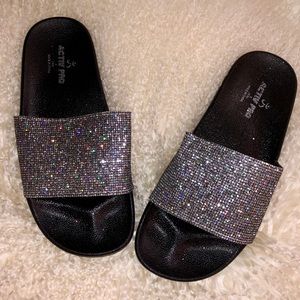 Silver Bling Slides